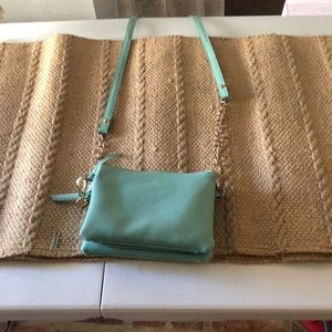 mint green small purse